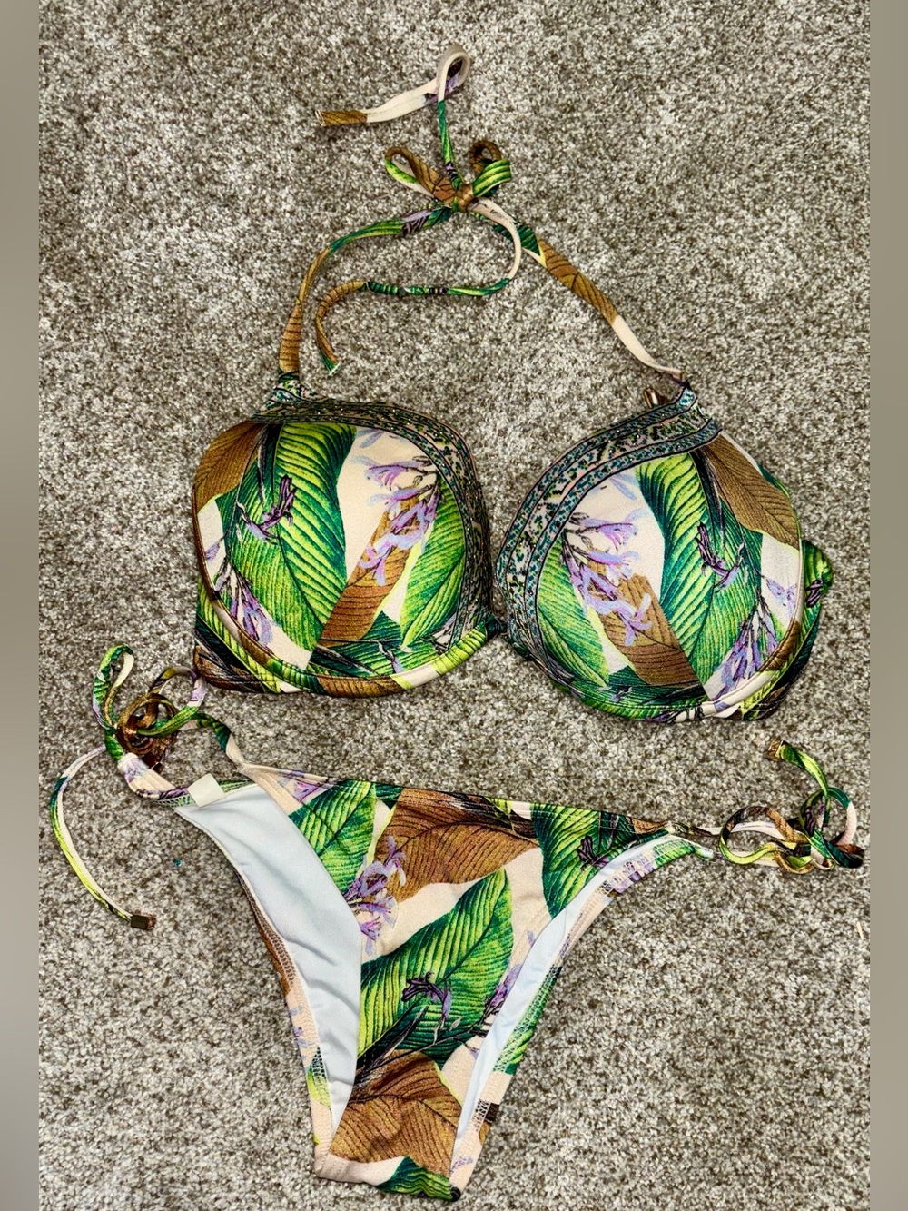 VS Pink Tropical Floral bikini